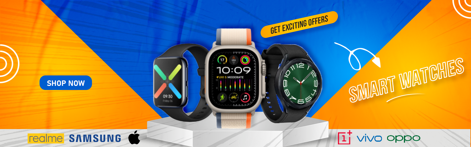 smart watch web banner